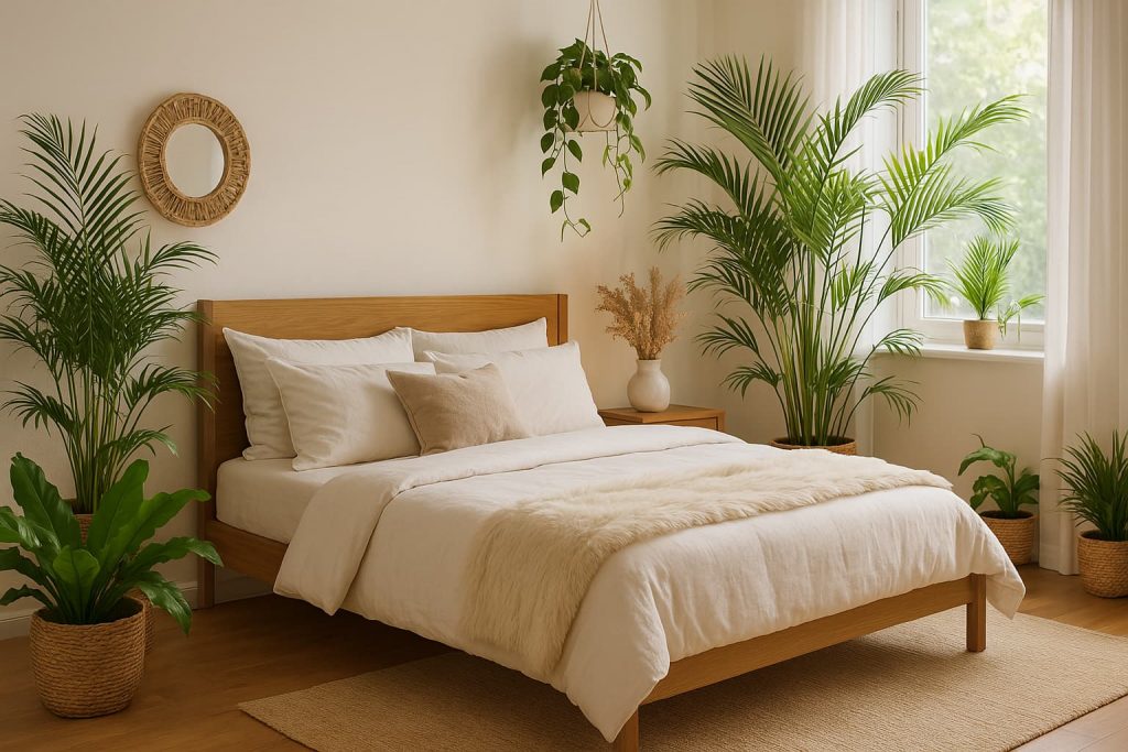 exemple de chambre avec des plantes